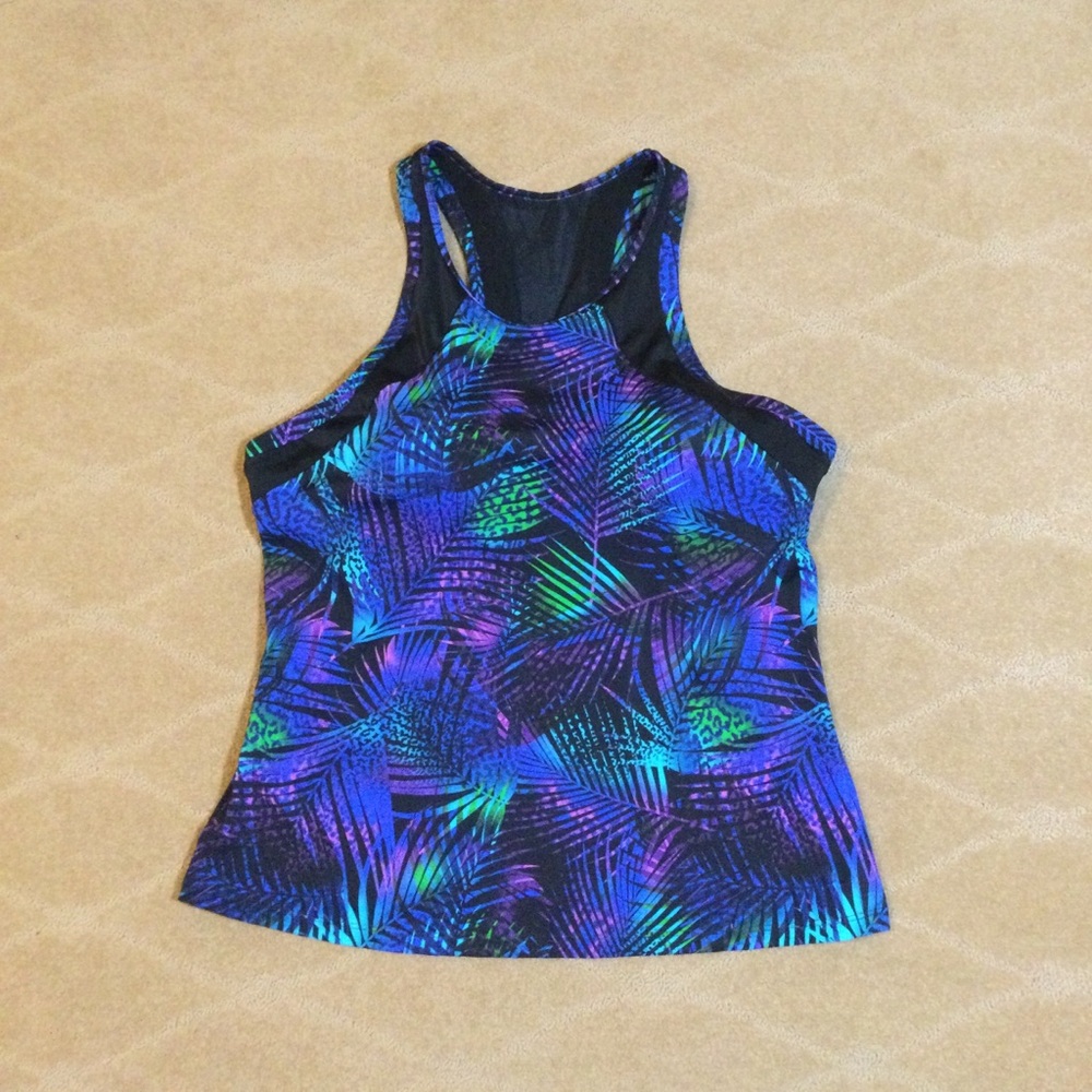 Swimsuits For All NWOT High-Neck Racerback Tankini Top, 18 - Picture 2 of 9